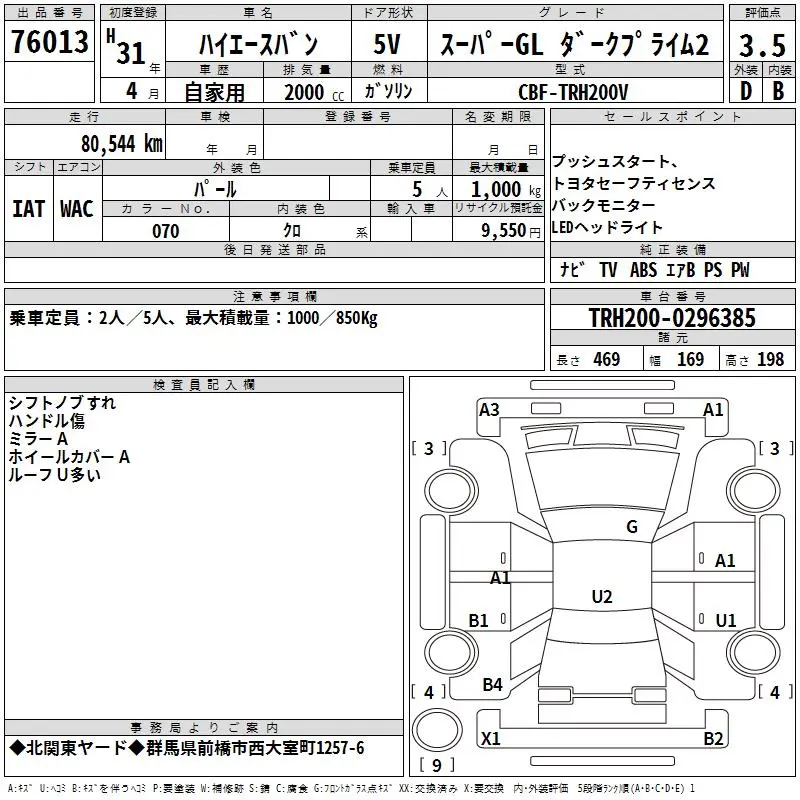 Hiace 2019 Super GL DPS Pearl TRH200-0296385 (11).webp